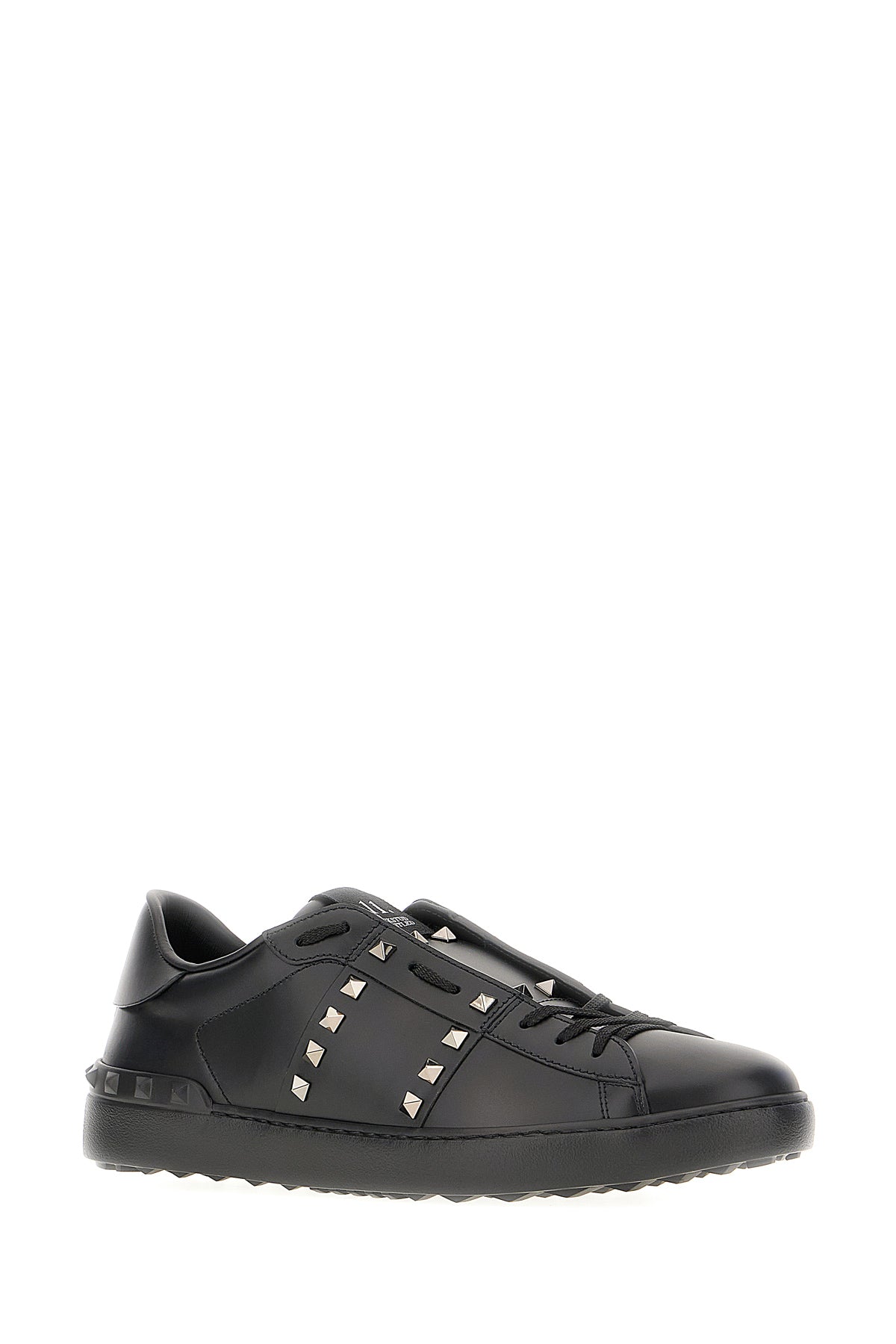 Valentino Garavani Sneakers Rockstud in pelle nera, view 2