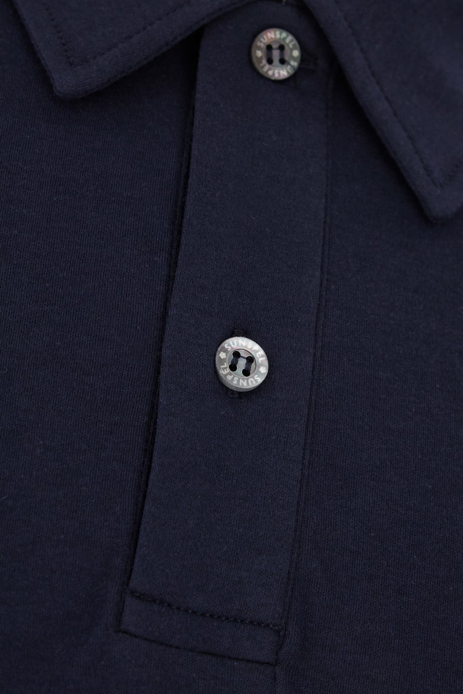 SUNSPEL Polo in cotone blu navy, view 3