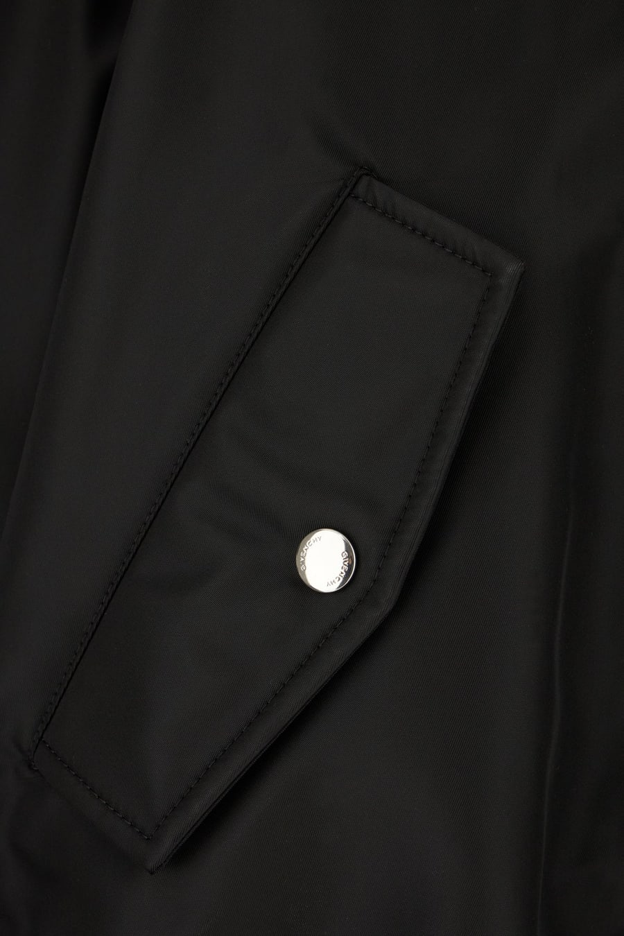 Givenchy Bomber imbottito in poliestere nero, view 3