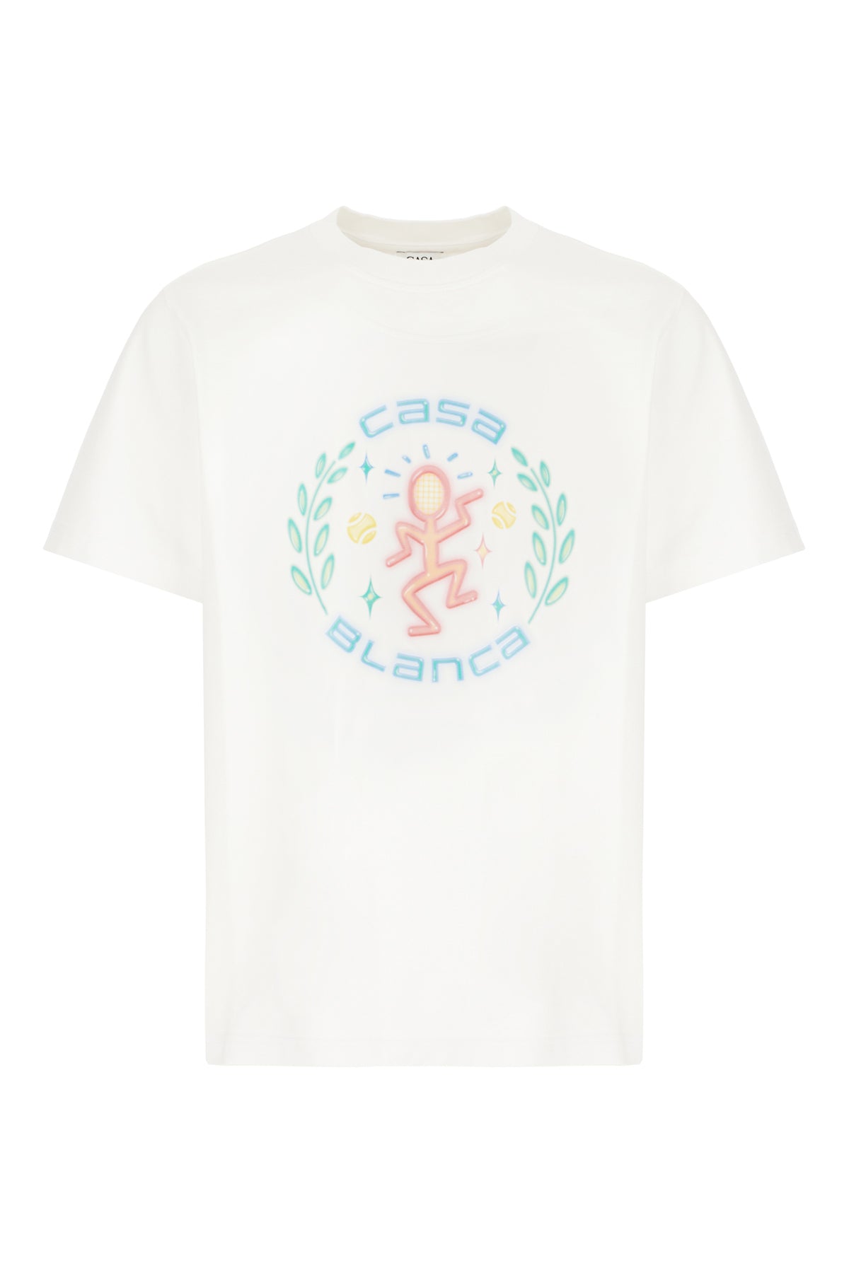 CASABLANCA T-shirt in cotone bianco