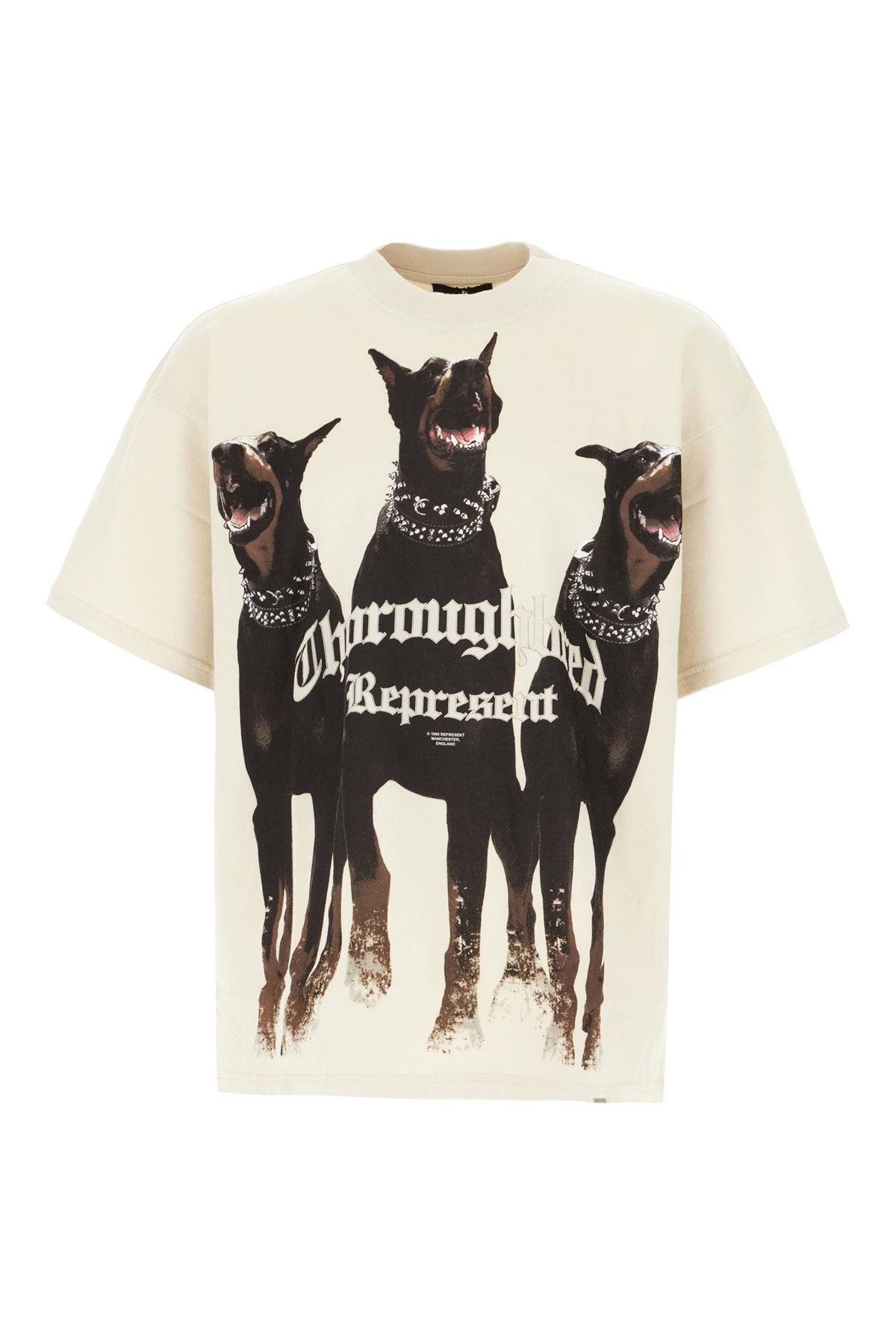 REPRESENT T-shirt in cotone sabbia