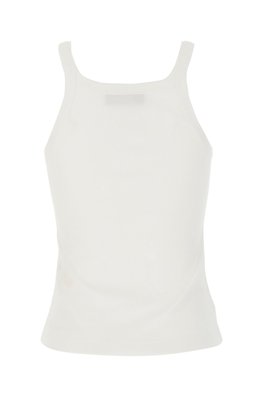 Fendi Top in cotone stretch bianco, view 2