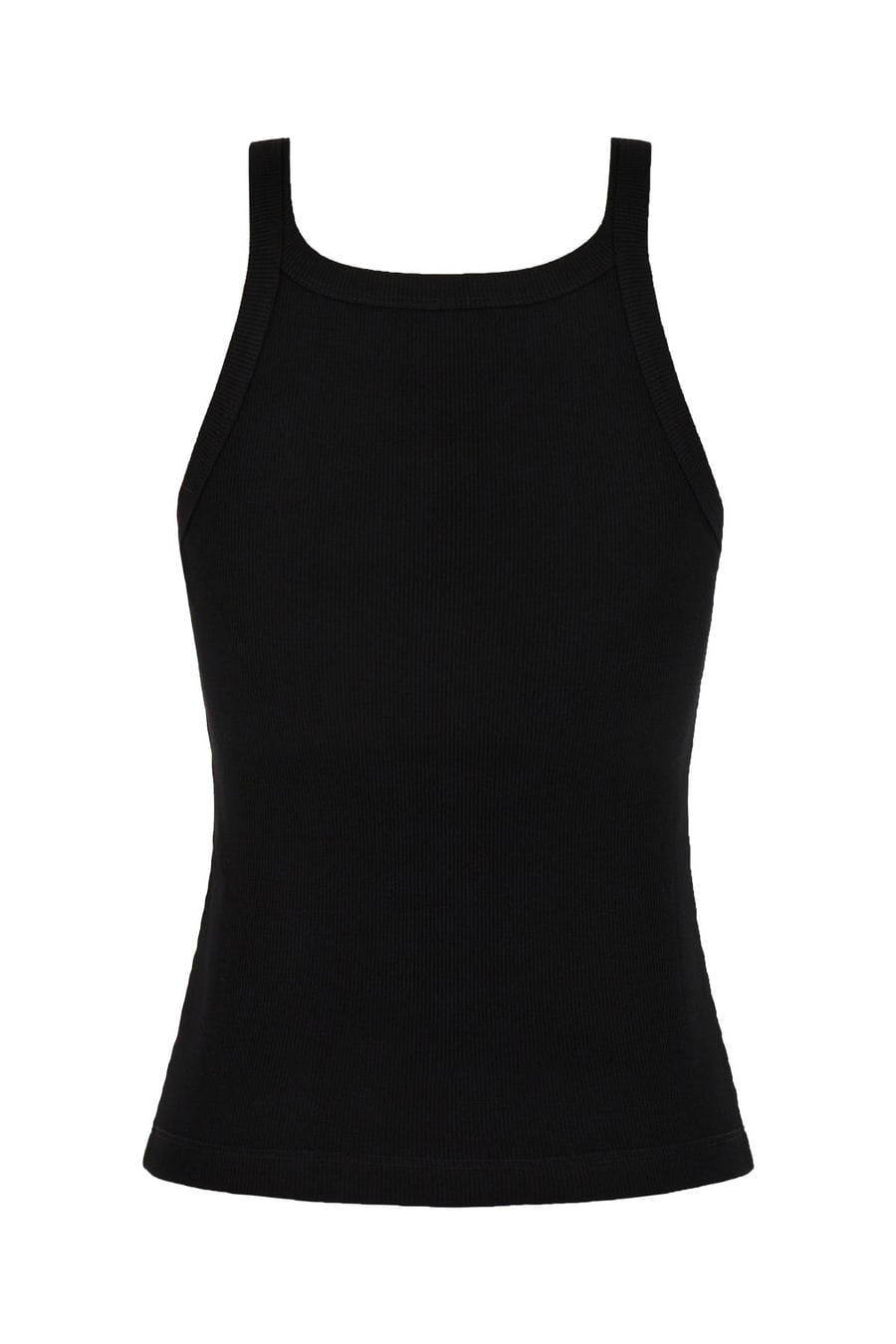 Fendi Top in cotone stretch nero, view 2