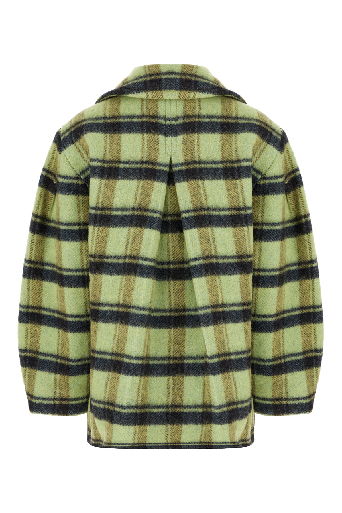 Ganni Cappotto in lana stampato, view 2