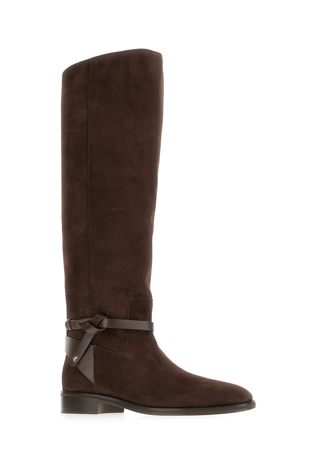 Jimmy Choo Stivali in pelle scamosciata testa di moro, view 2