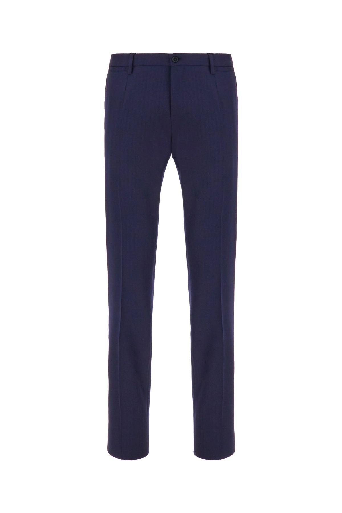 Dolce & Gabbana Pantalone in lana blu navy