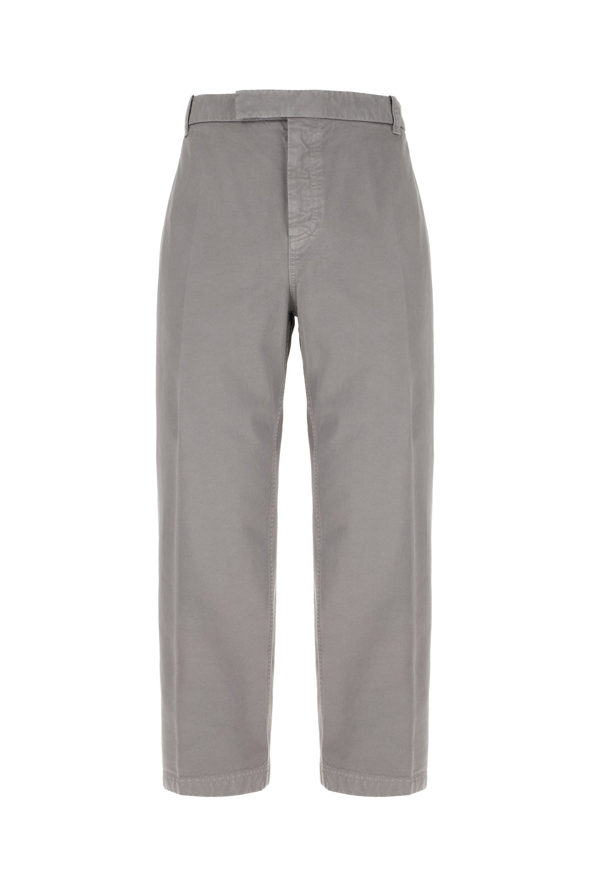 Thom Browne Pantalone chino in cotone grigio