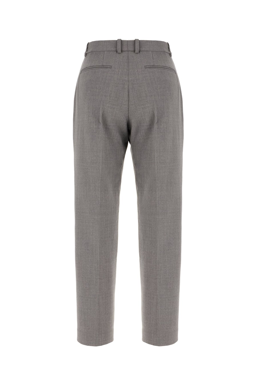 The Row Pantalone in lana stretch grigio, view 2