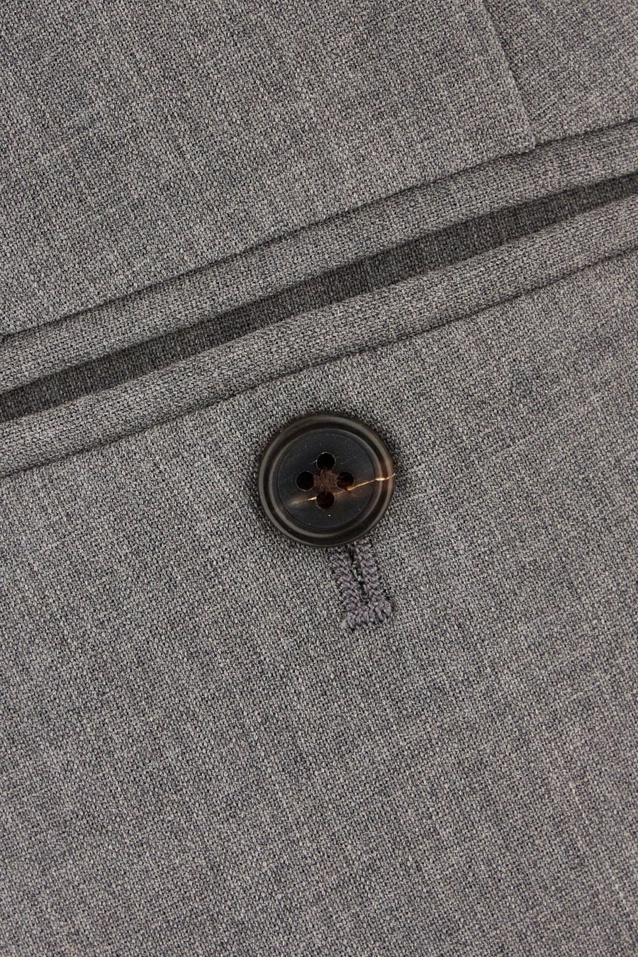 The Row Pantalone in lana stretch grigio, view 3