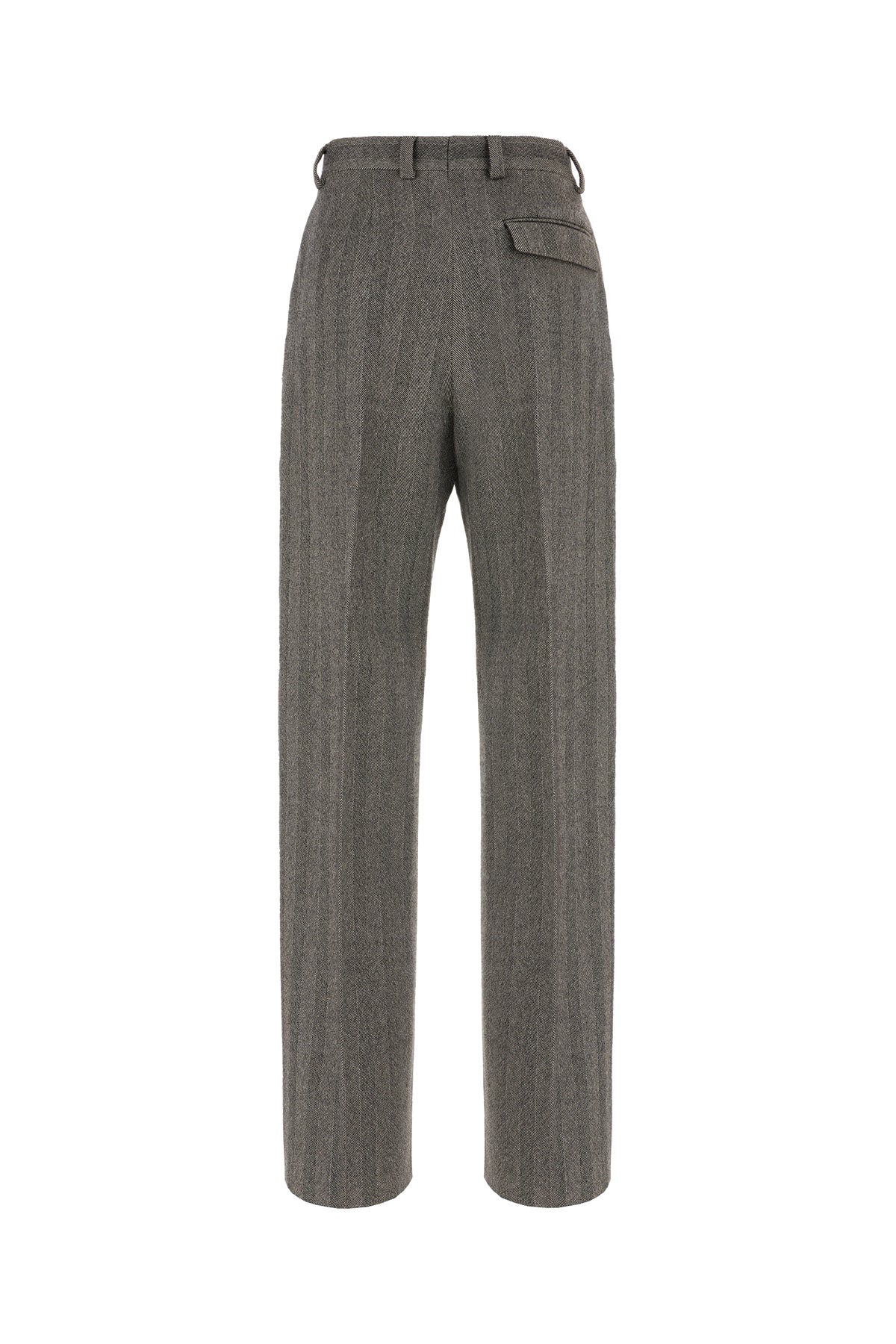 Ferragamo Pantalone in misto lana stretch multicolor, view 2
