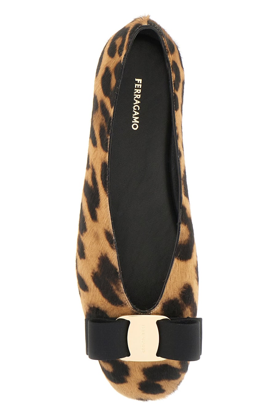 Ferragamo Ballerine Vanna P in cavallino stampato, view 4