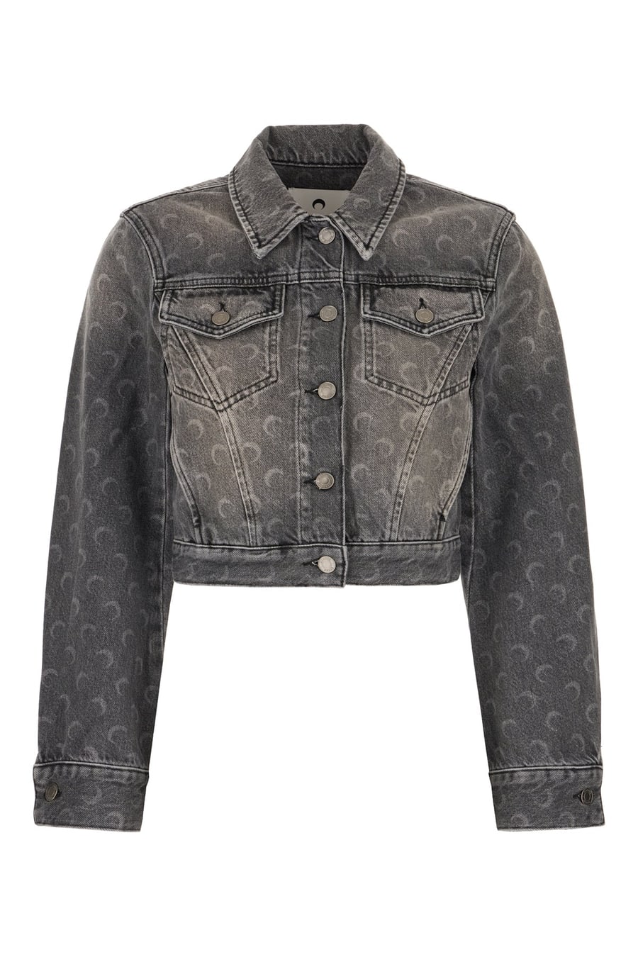 MARINE SERRE Giubbino in denim grigio