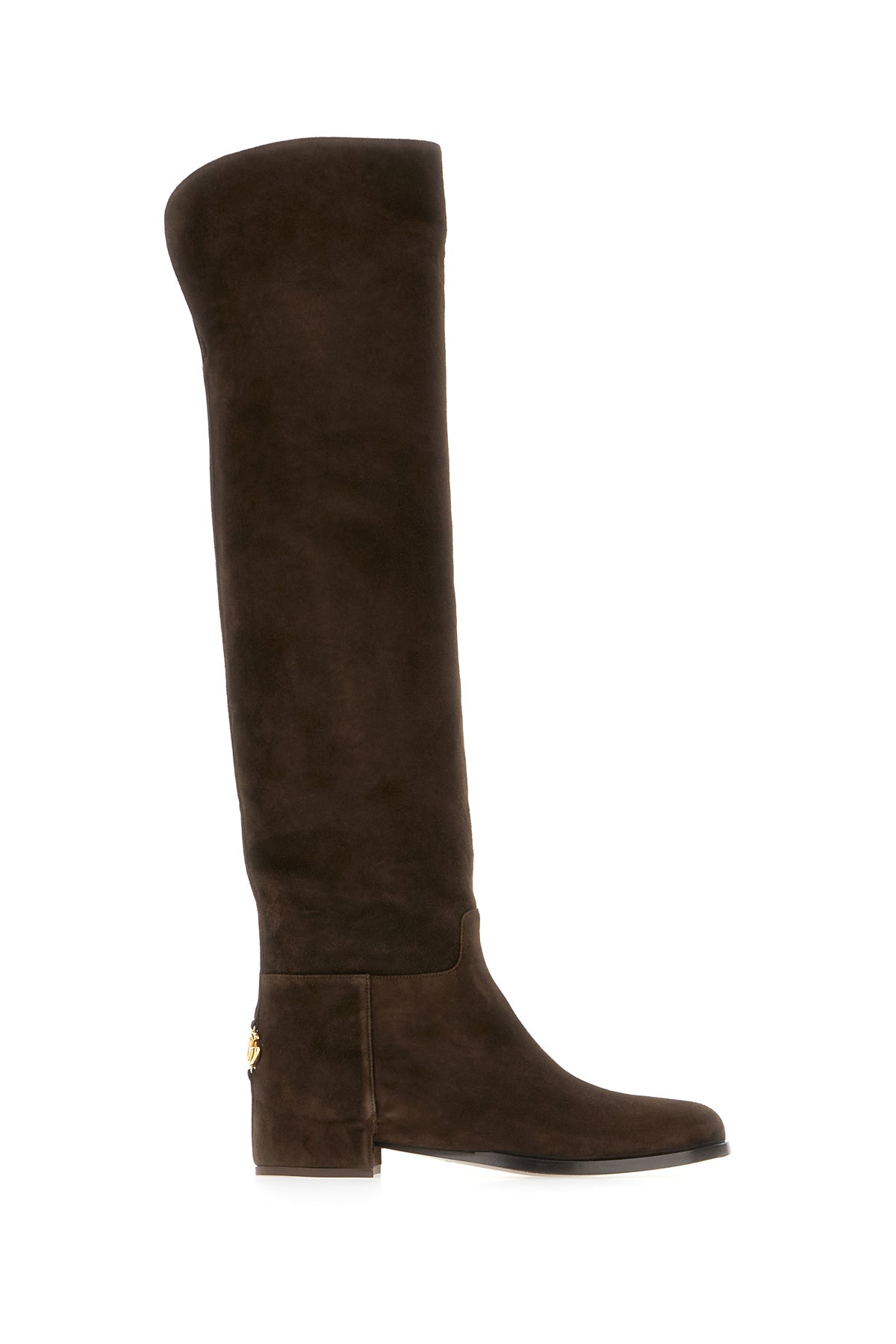Dolce & Gabbana Stivali in pelle scamosciata testa di moro