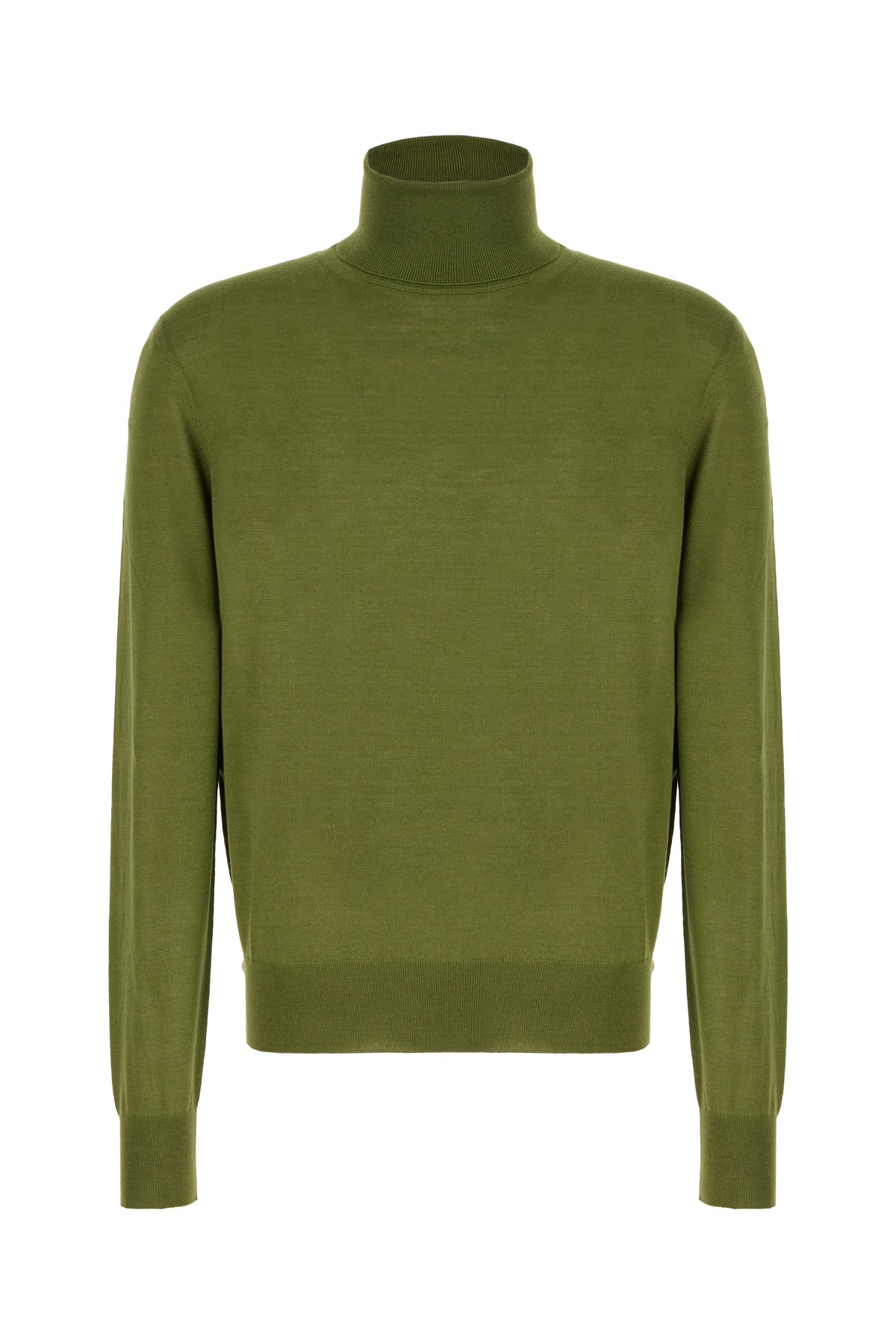 Saint Laurent Maglione in misto lana verde oliva