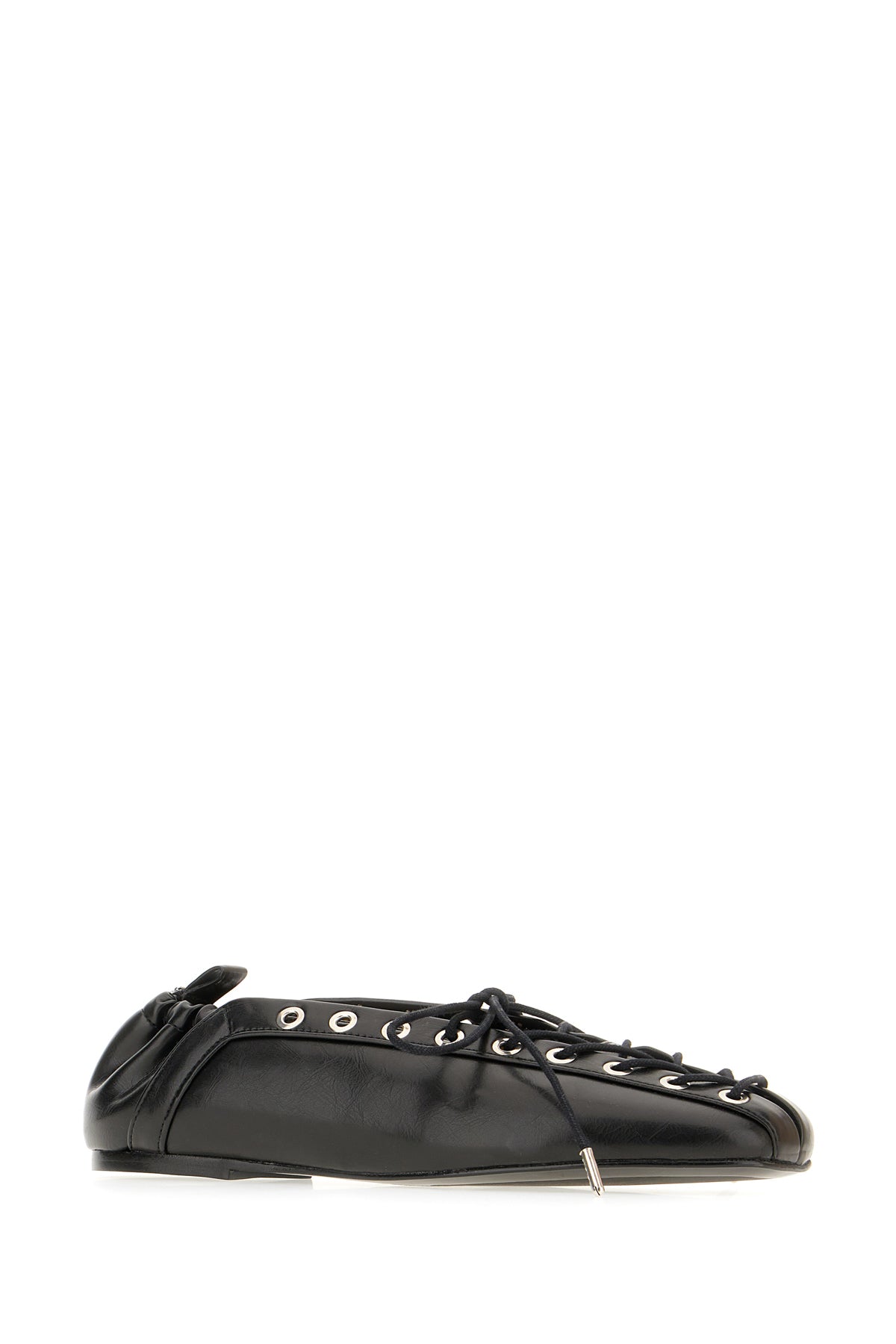 Ganni Ballerine in similpelle nera, view 2