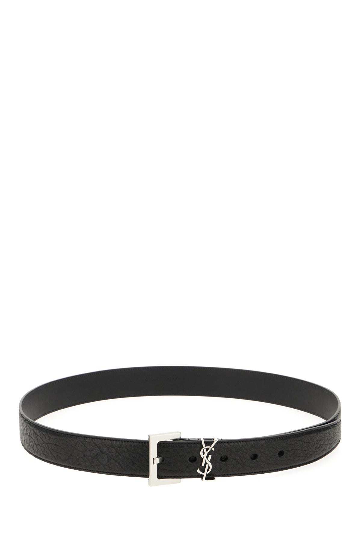 Saint Laurent Cintura in pelle nera