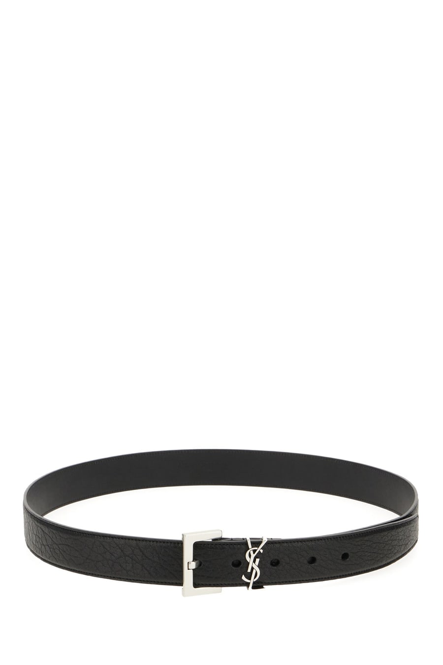 Saint Laurent Cintura in pelle nera