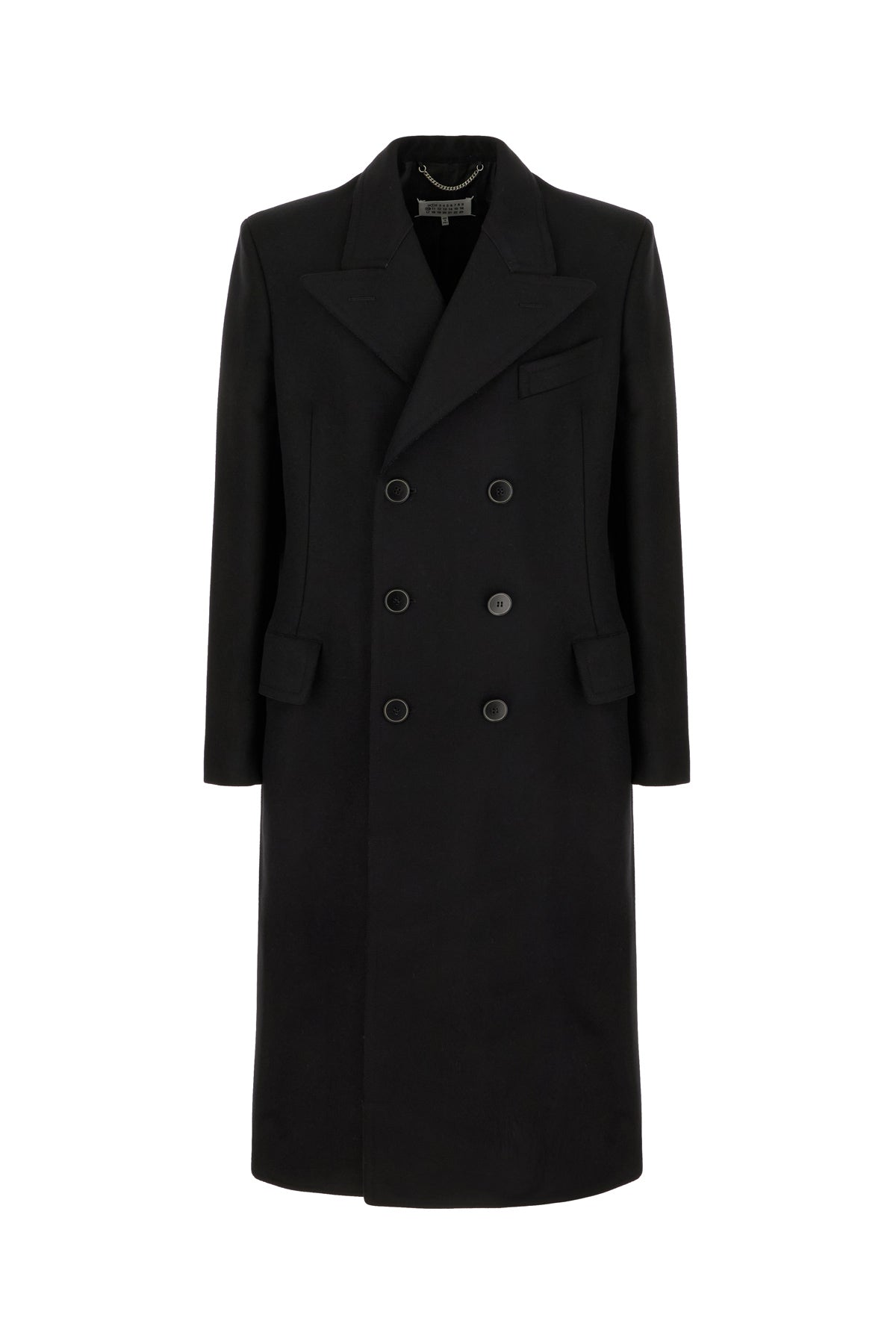 Maison Margiela Cappotto in lana nera