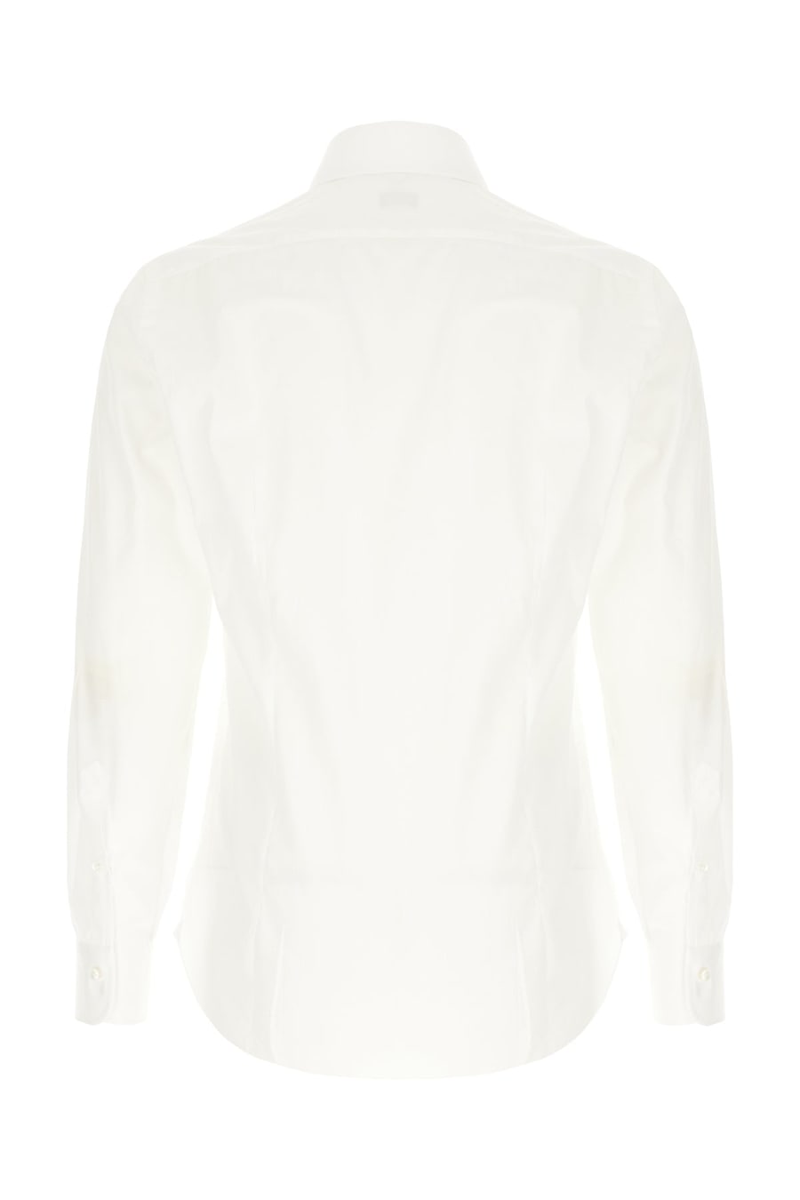 BARBA Camicia in cotone bianco, view 2