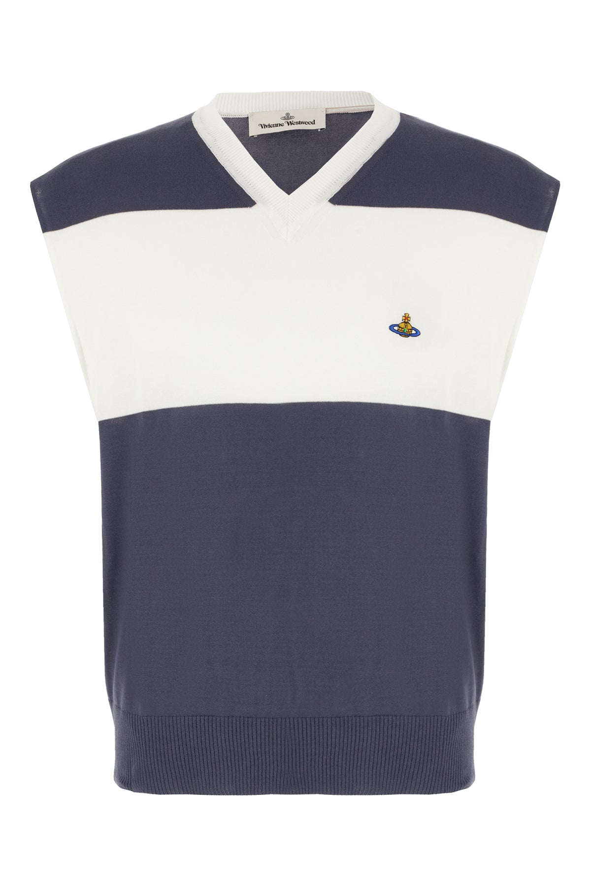 Vivienne Westwood Gilet in cotone bicolor