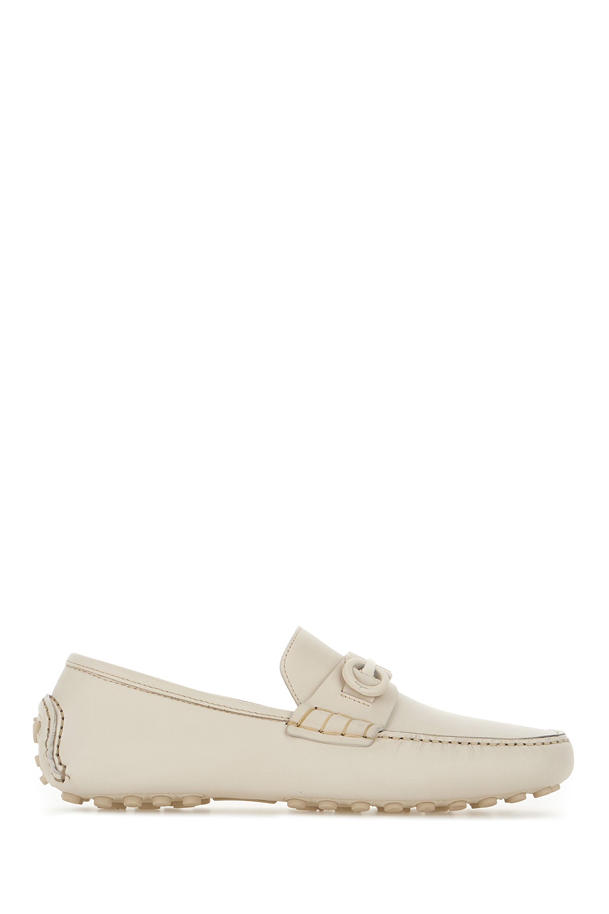 Ferragamo Mocassini Grazioso in pelle avorio