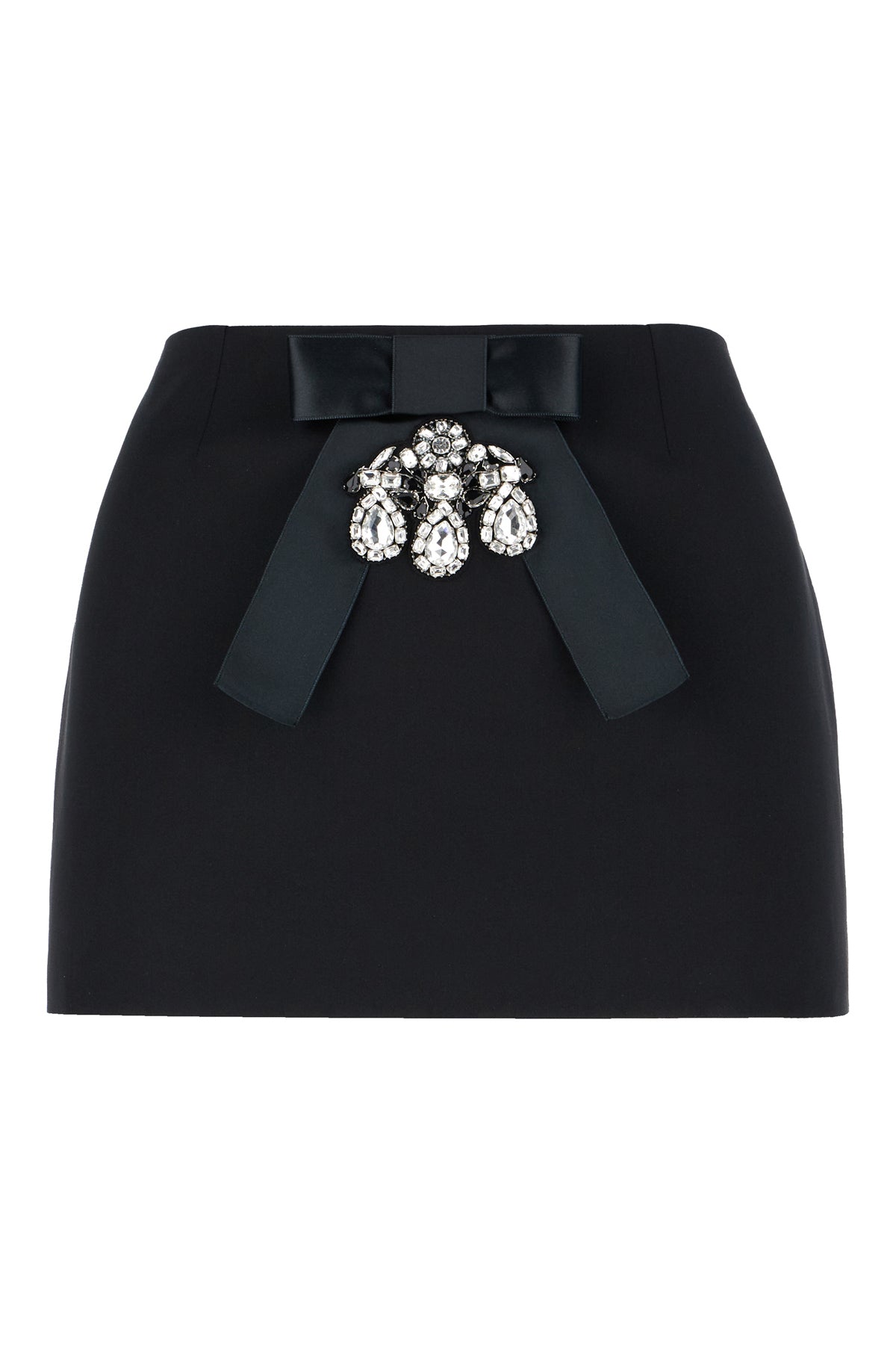 Dolce & Gabbana Minigonna in raso nero