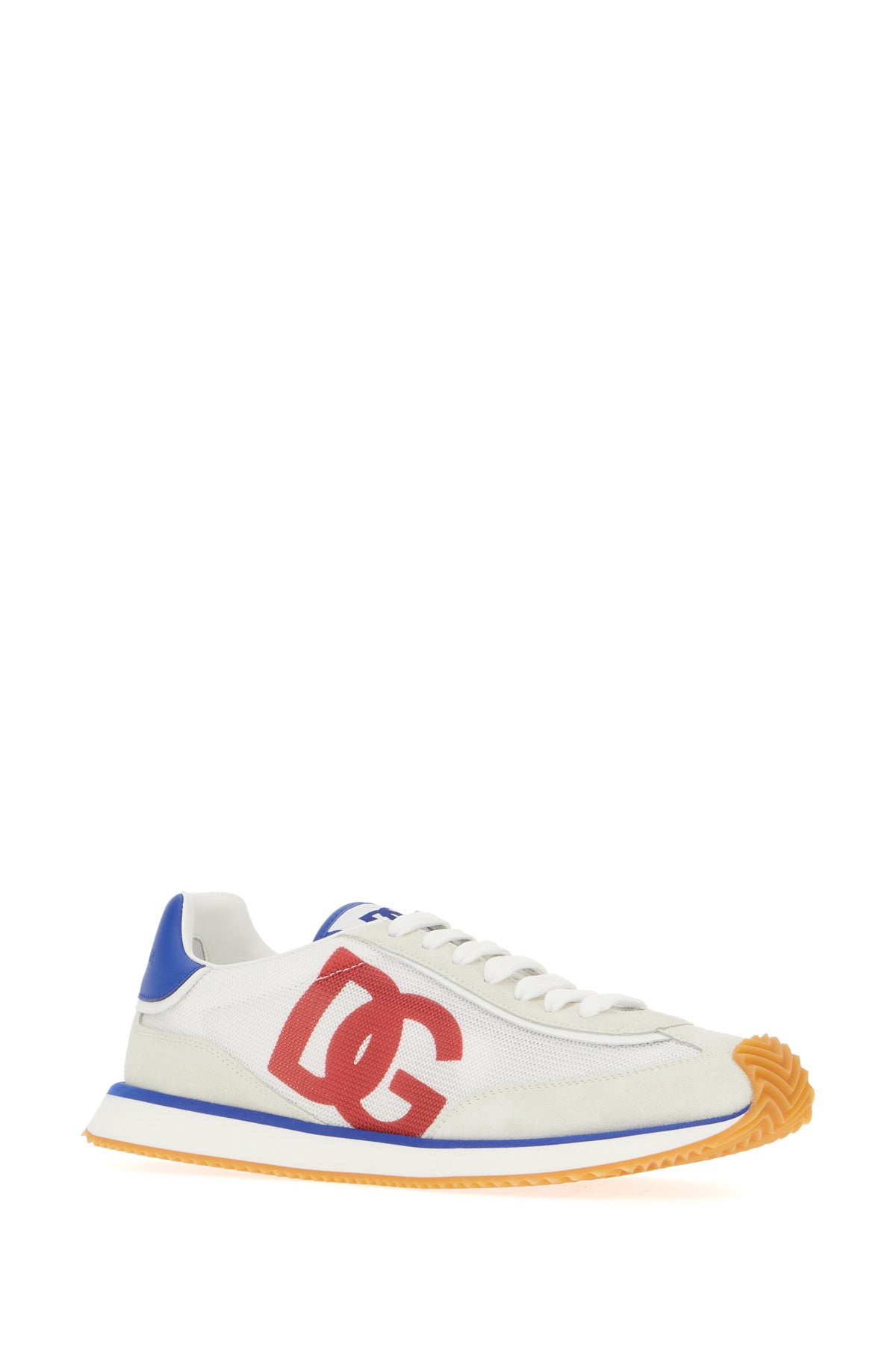 Dolce & Gabbana Sneakers DG Aria multicolor in pelle scamosciata e rete, view 2
