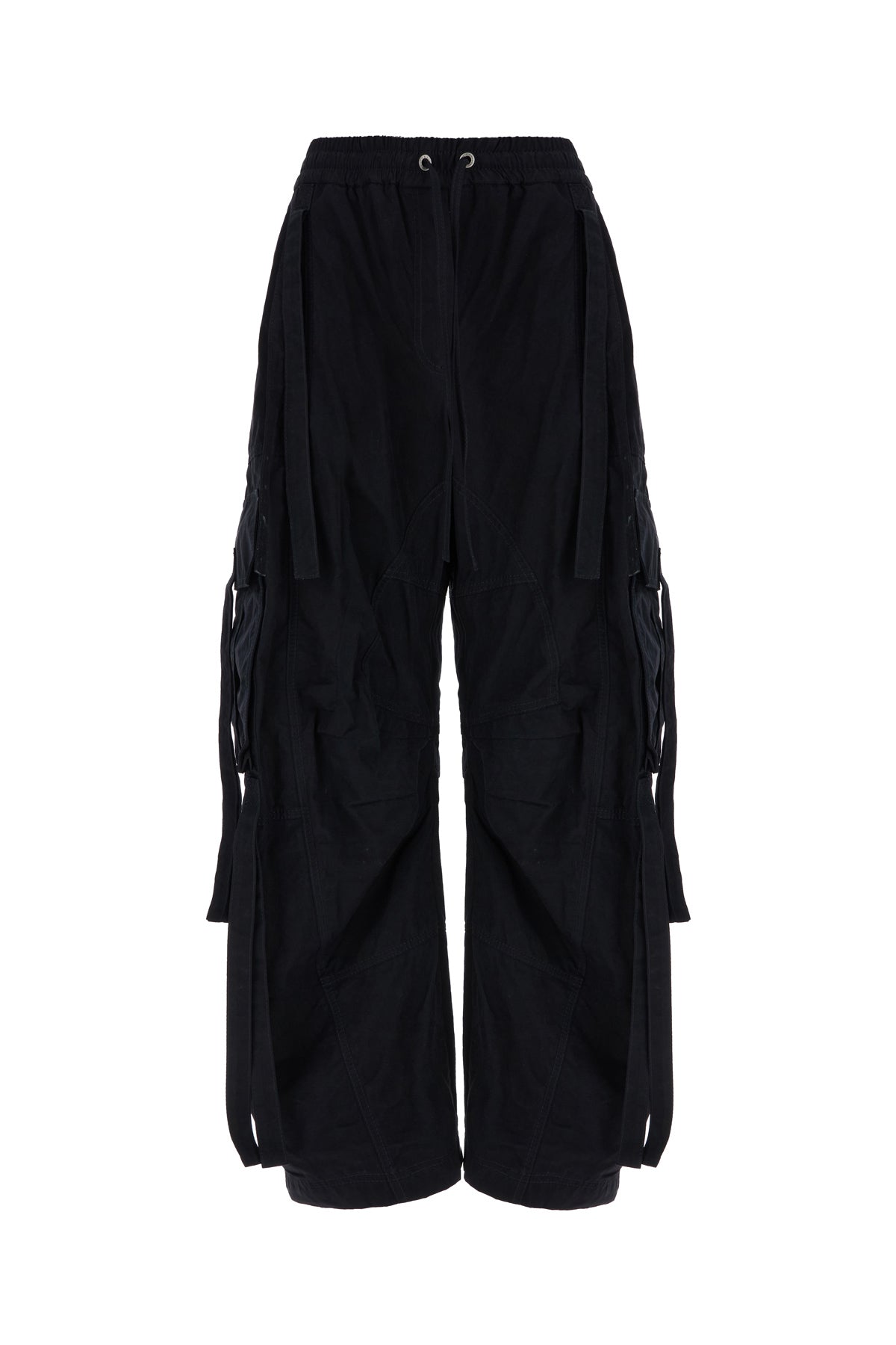 Dolce & Gabbana Pantalone cargo in misto cotone nero