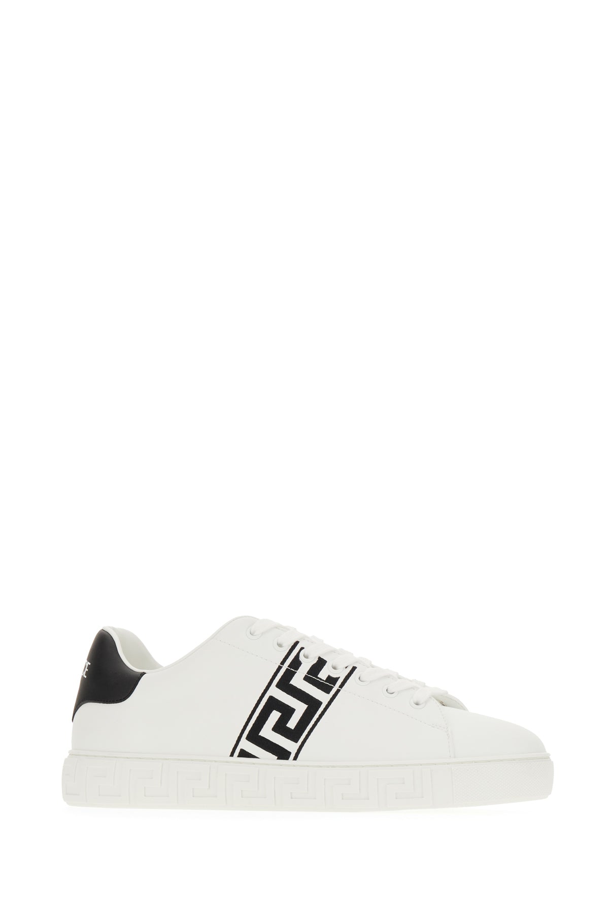 Versace Sneakers Greca in pelle bianca, view 2