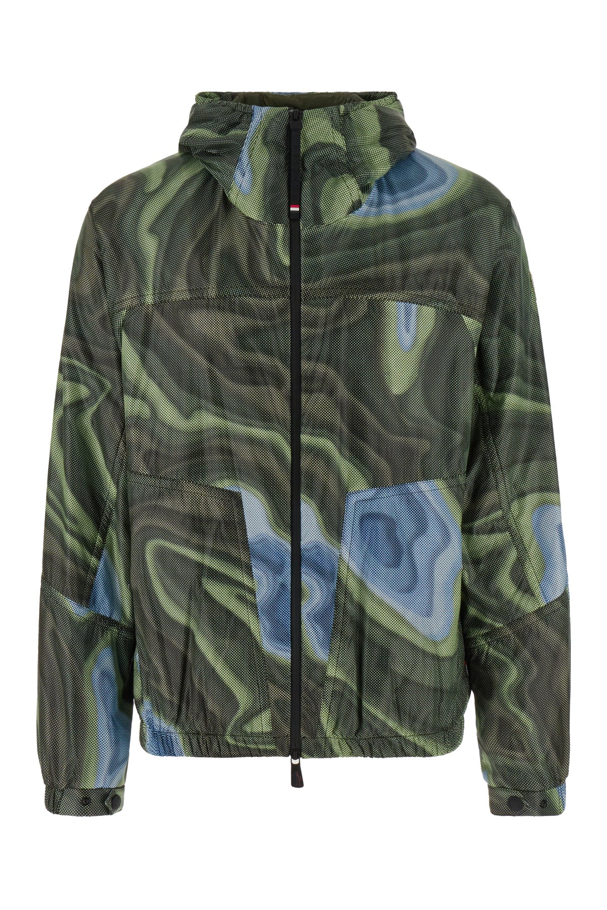 MONCLER GRENOBLE Giacca a vento Peyrus in poliestere stampato