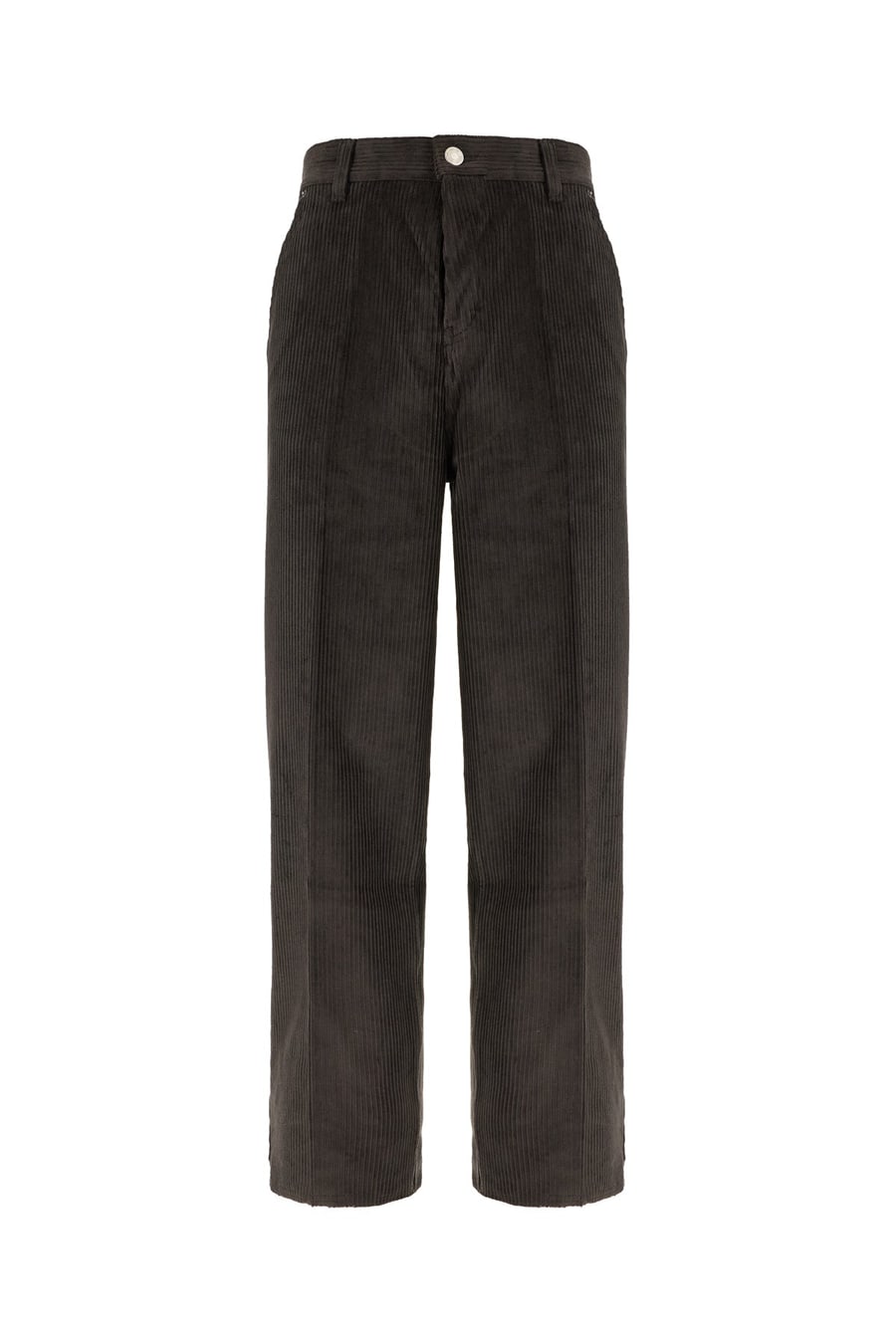 AMI Paris Pantalone in velluto a coste grigio scuro