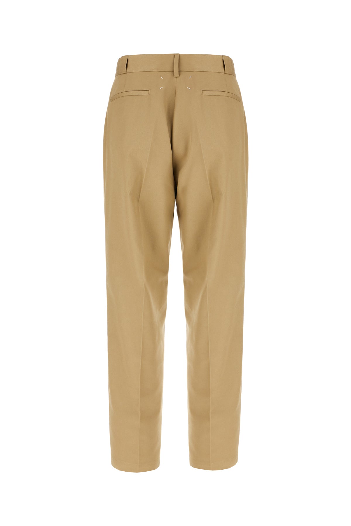 Maison Margiela Pantalone in misto poliestere beige, view 2