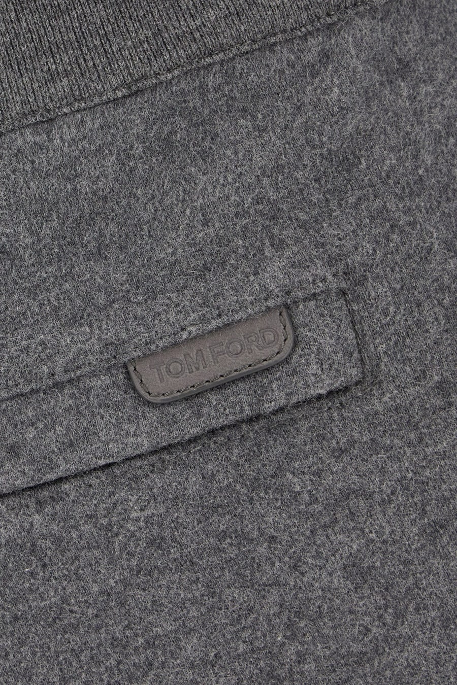 Tom Ford Pantalone jogging in cotone grigio, view 3