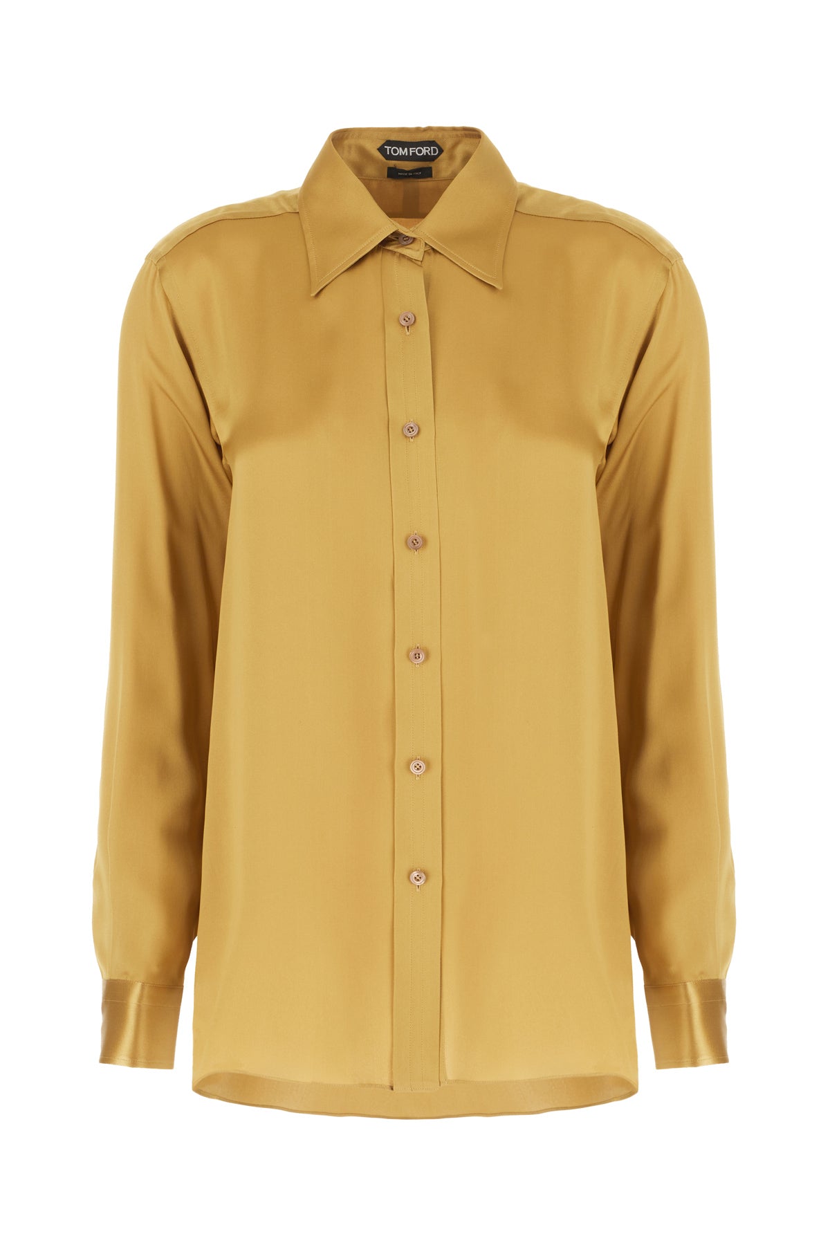 Tom Ford Camicia in seta ocra