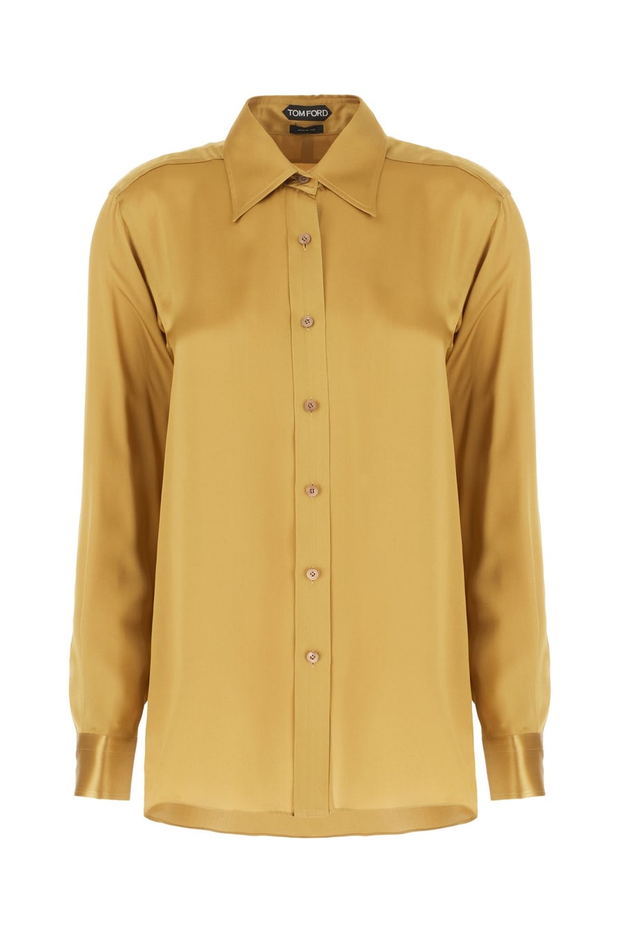 Tom Ford Camicia in seta ocra