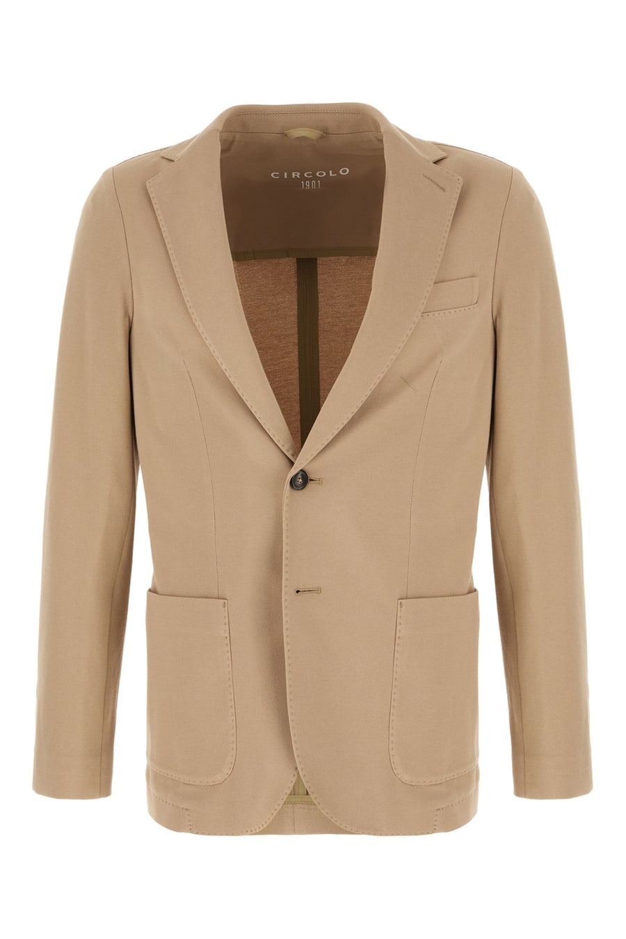 CIRCOLO Giacca in cotone stretch beige