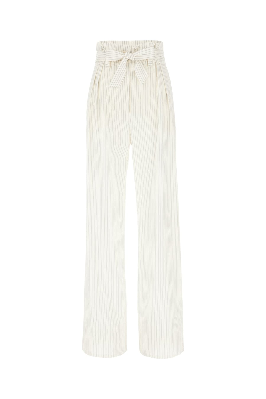 Max Mara Pantalone in cotone e lino ricamato