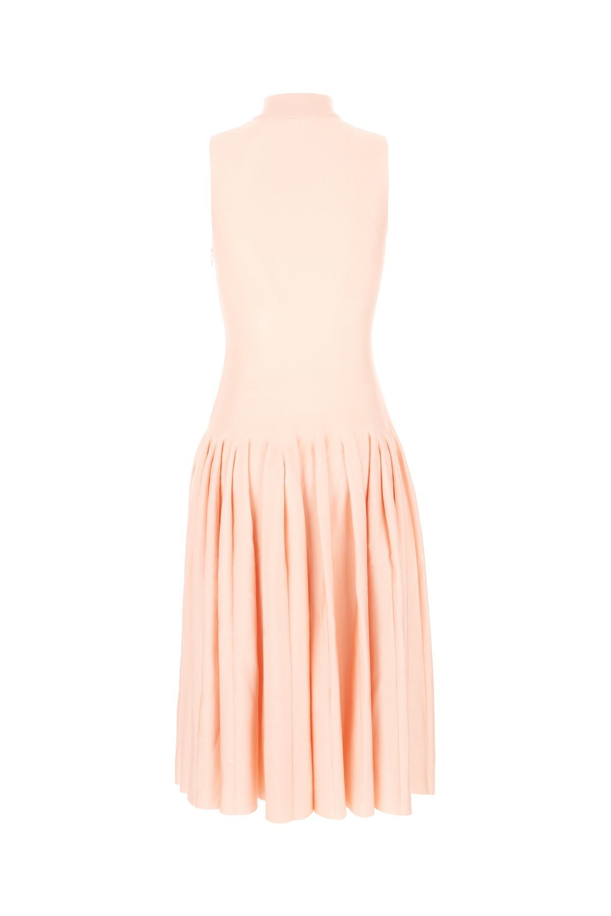 Alaïa Abito in misto viscosa stretch salmone, view 2
