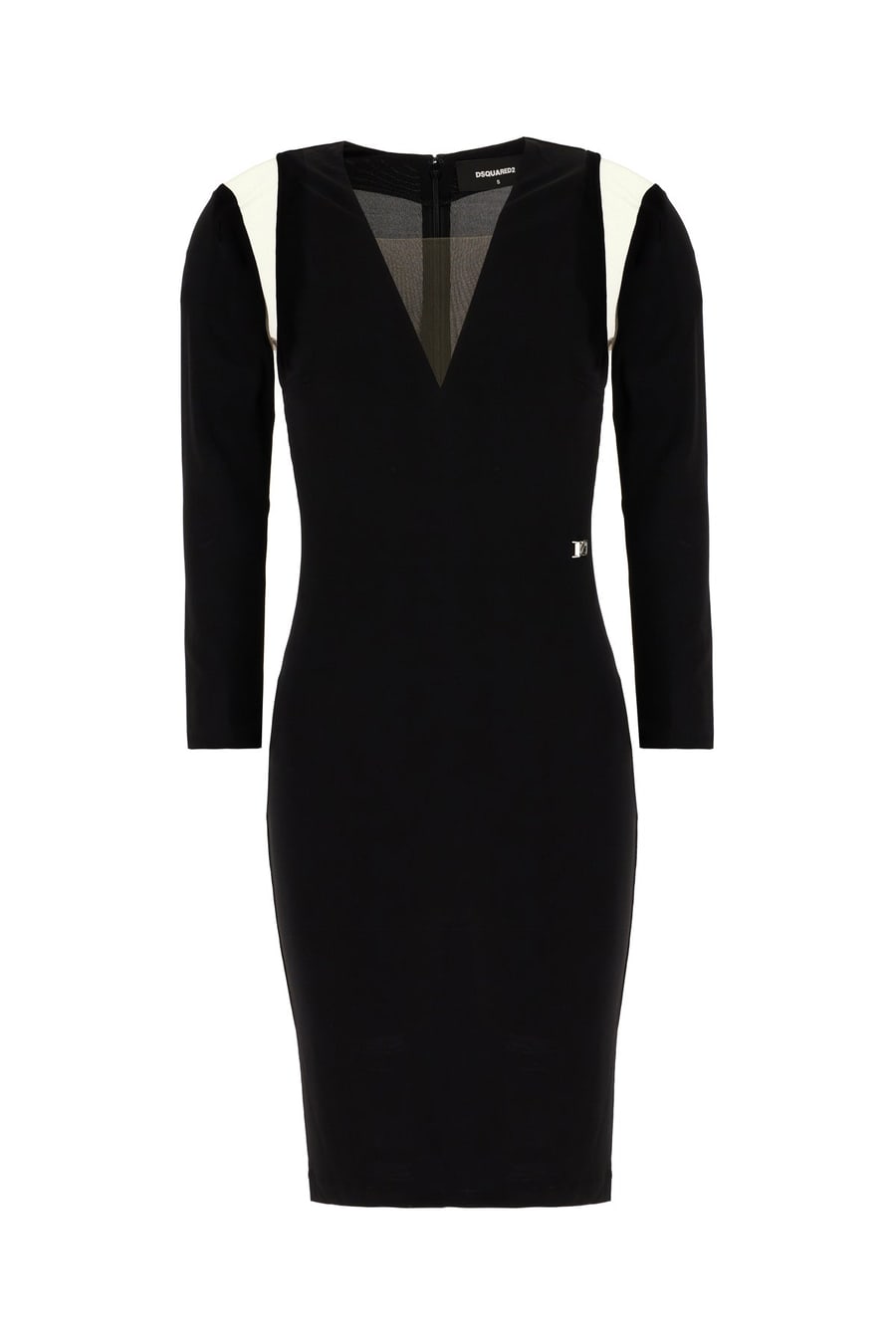 Dsquared2 Mini abito in viscosa nera