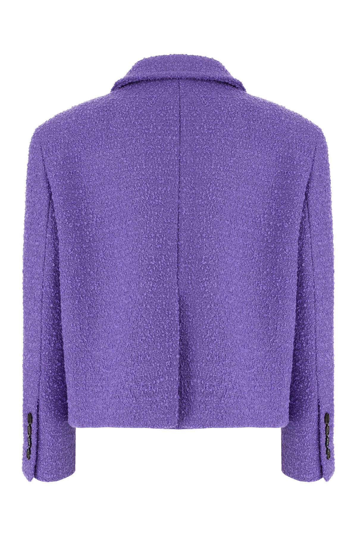 Gucci Giacca in misto cotone viola, view 2