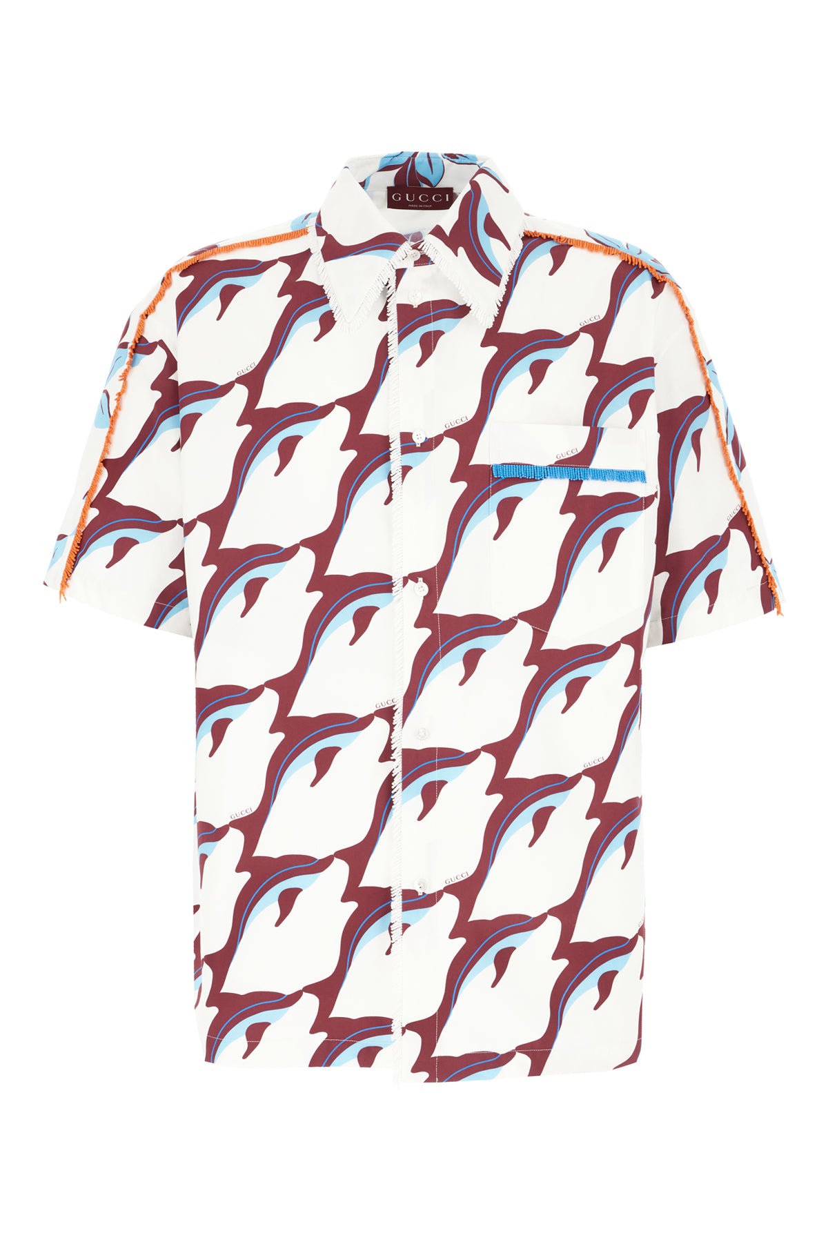 Gucci Camicia in popeline stampato