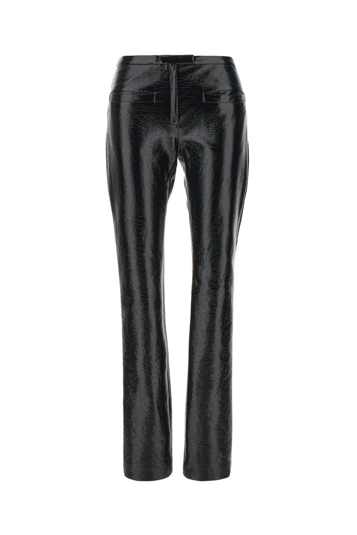 COURREGES Pantalone in vinile nero