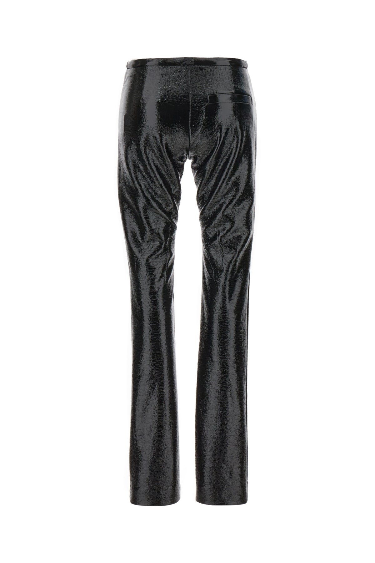 COURREGES Pantalone in vinile nero, view 2