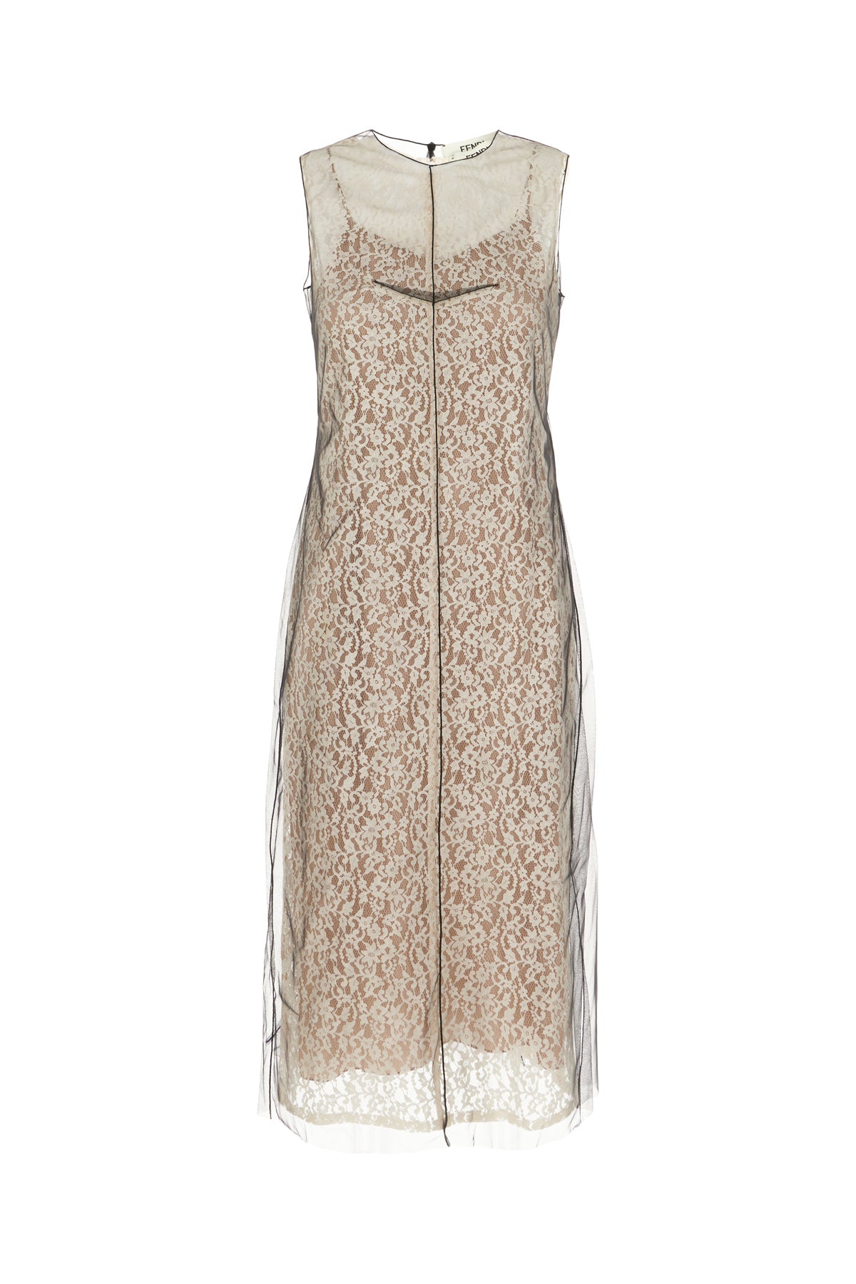Fendi Abito in pizzo bianco