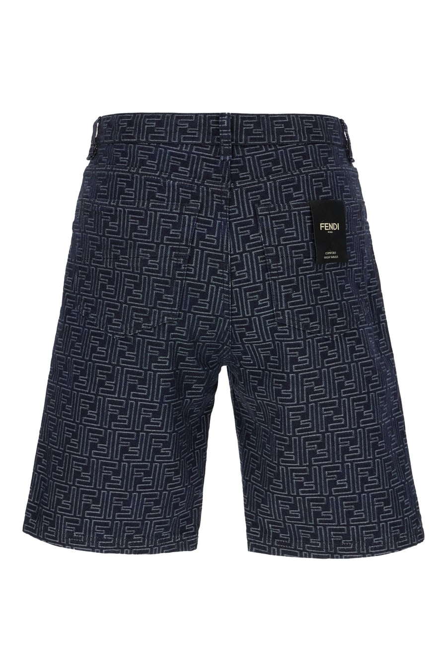 Fendi Bermuda in denim ricamato, view 2