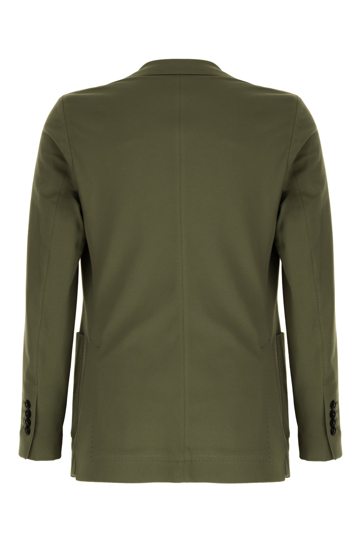 CIRCOLO Giacca in cotone stretch verde oliva, view 2