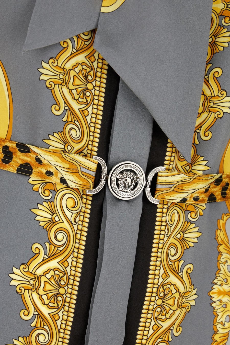 Versace Abito in seta stampata, view 3
