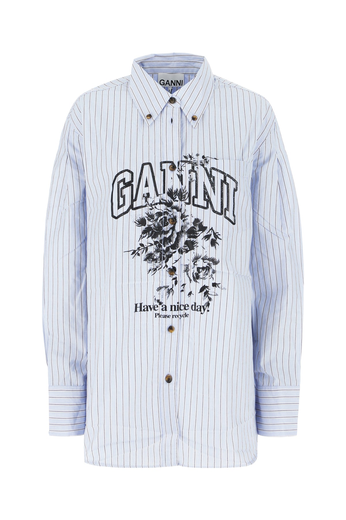Ganni Camicia in popeline stampato