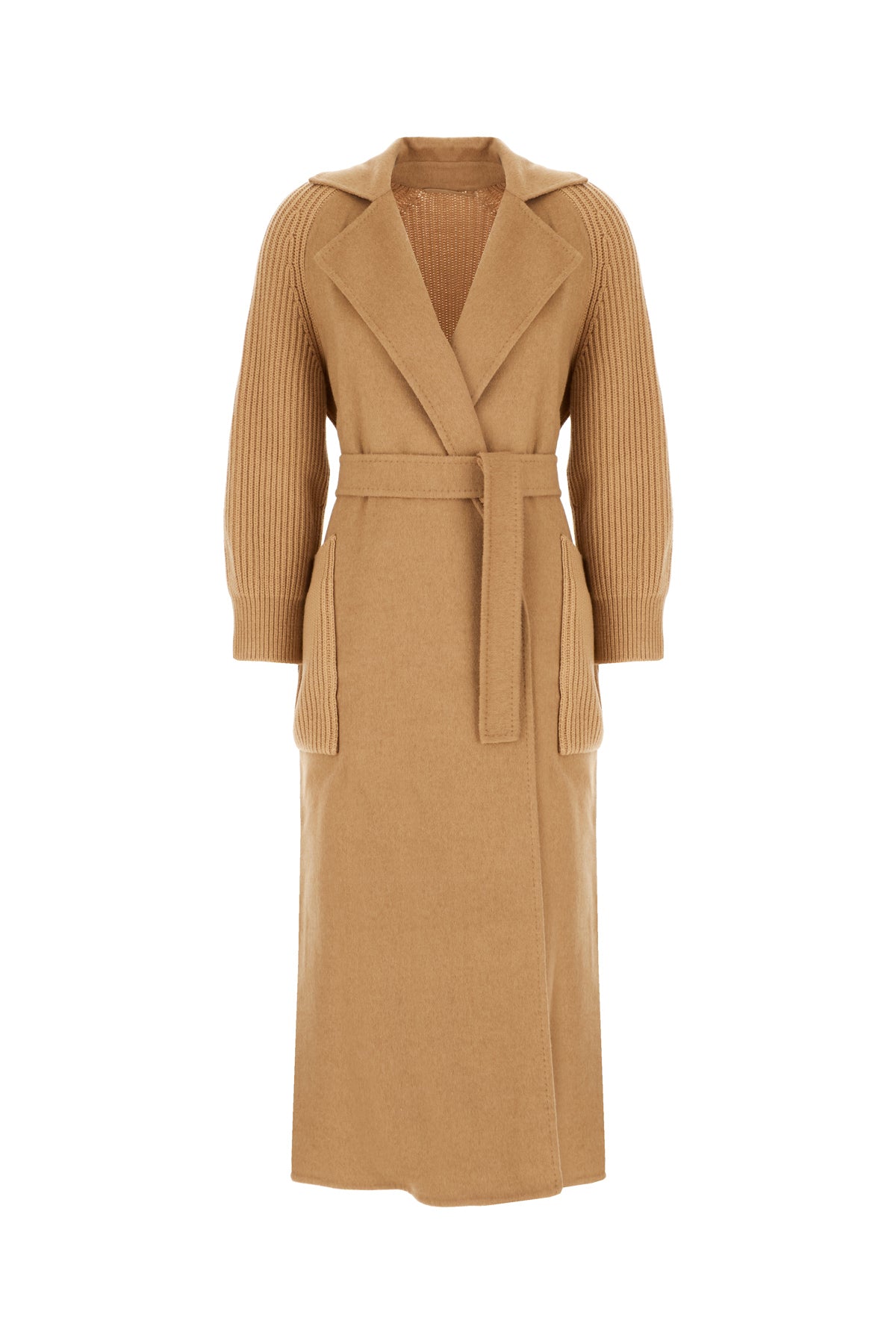 Max Mara Cappotto in cammello beige