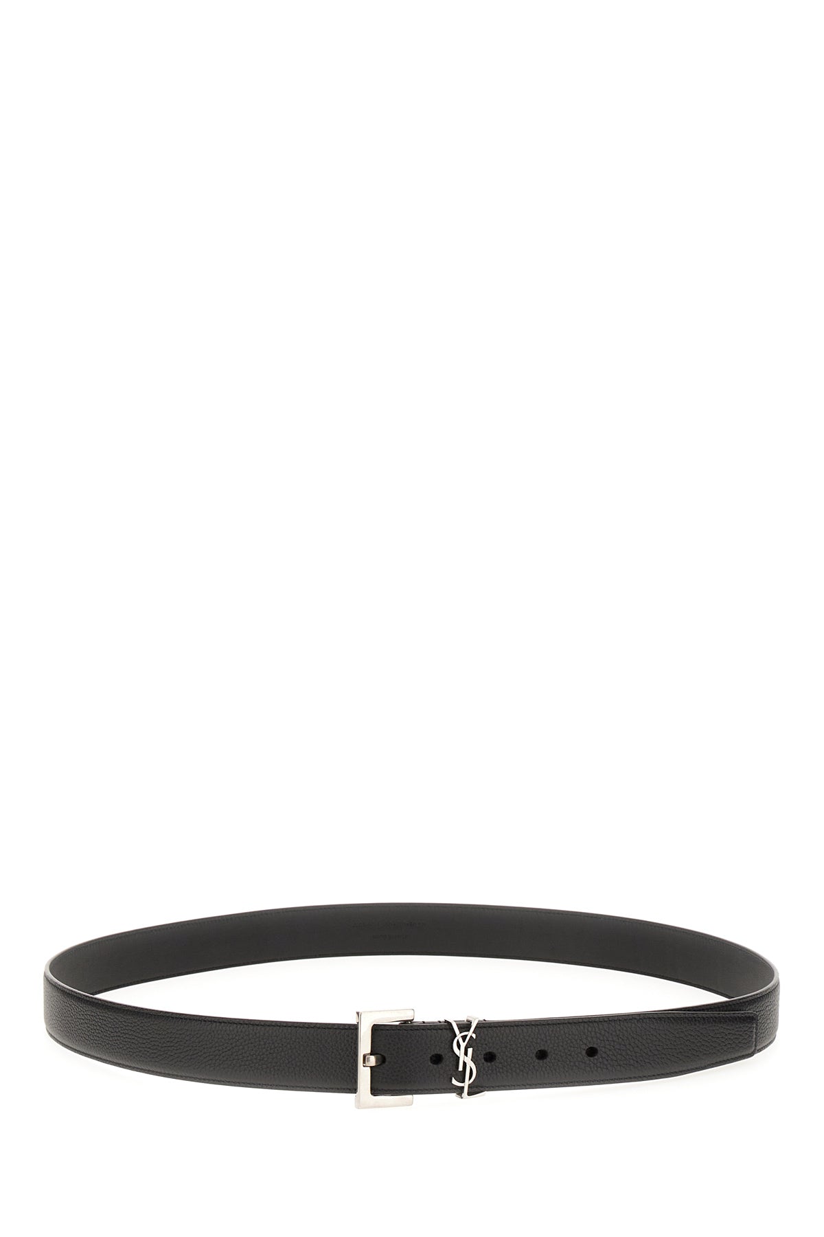 Saint Laurent Cintura in pelle nera